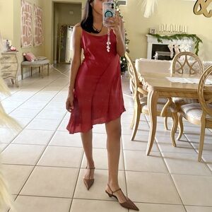 Astr the label brand dress sz large deep red color